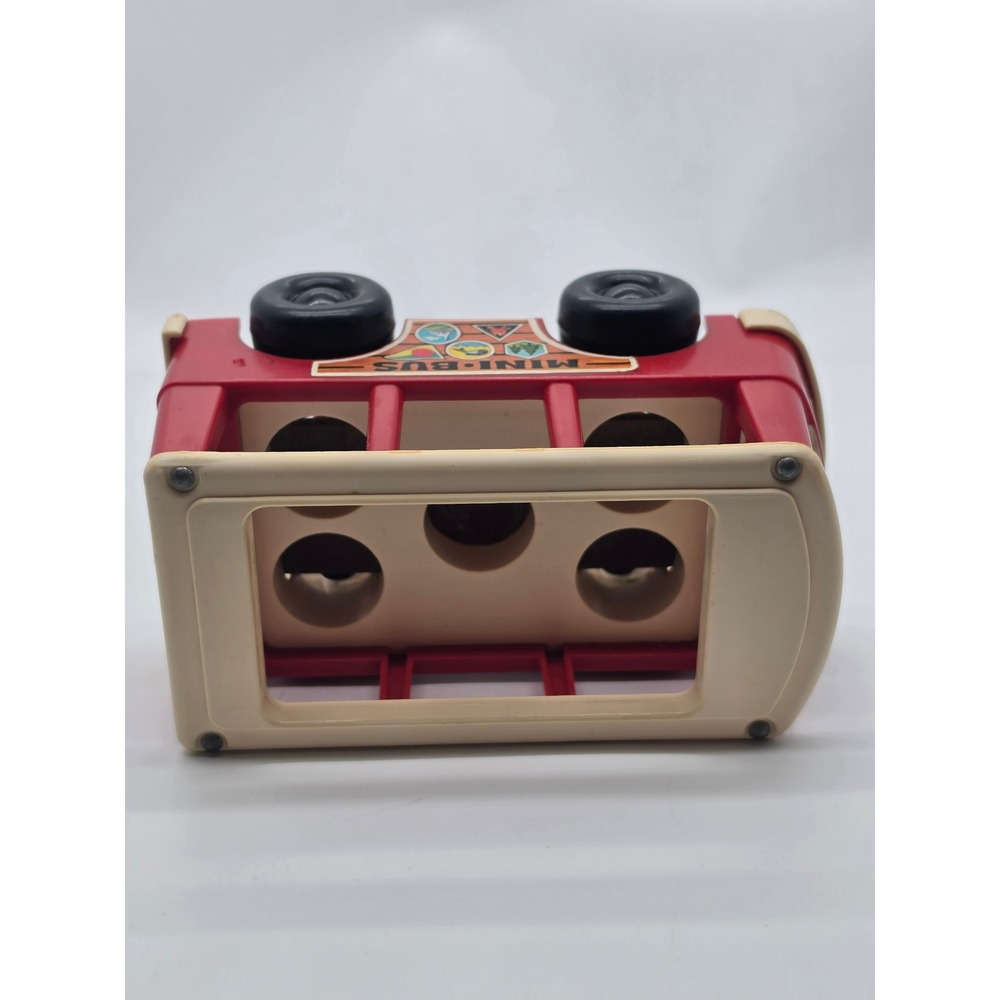 1969 Fisher Price Play Family Mini Bus Model #141 with Mickey and Peppa Pig - Picture 13 of 16